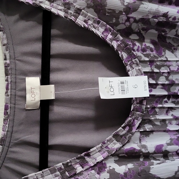 NWT LOFT floral dress, size 6 - Picture 3 of 4